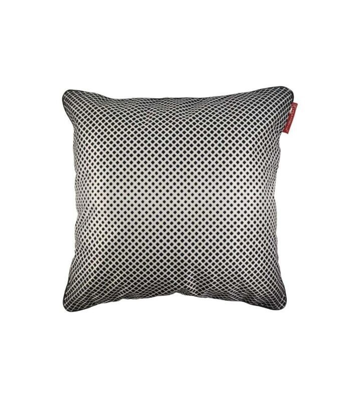 Black and White Polyester Cushion Cover for Living Room, Floor, and Sofa - CS 074 (45x45cm) - Image 1
