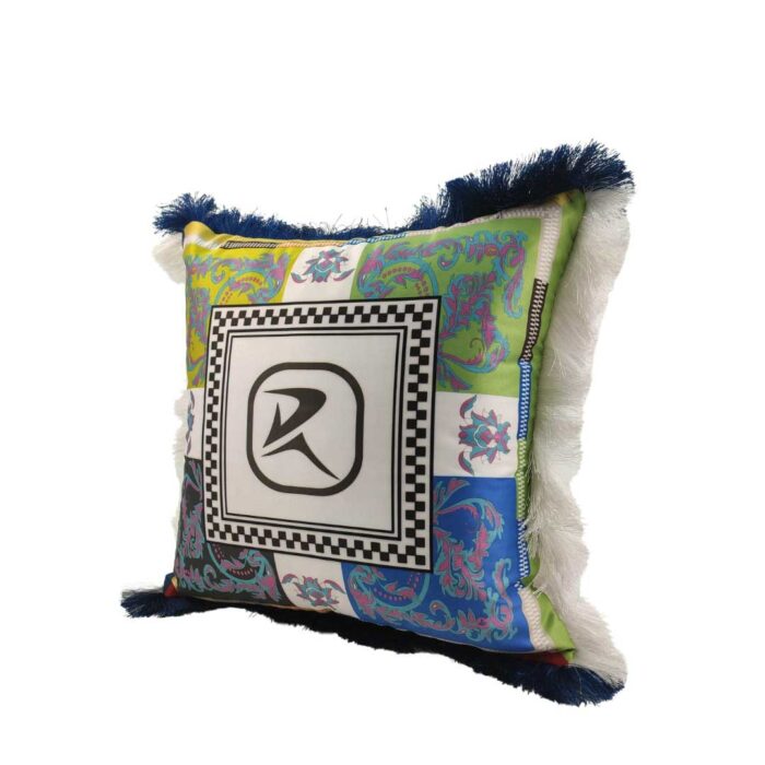 Multi-Color Modern Printed Polyester Cushion with Filler for Window Seat, Car Seat - CS 058 (45x45cm) - Image 4