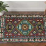 DD 019 drawing room decor digital printed rug, vibrant and cozy addition for your space by Ramsha Home.