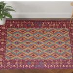 Stylish bedroom decor digital printed rug DD 018, 60x90cm, adding charm to your sleeping space by Ramsha Home.