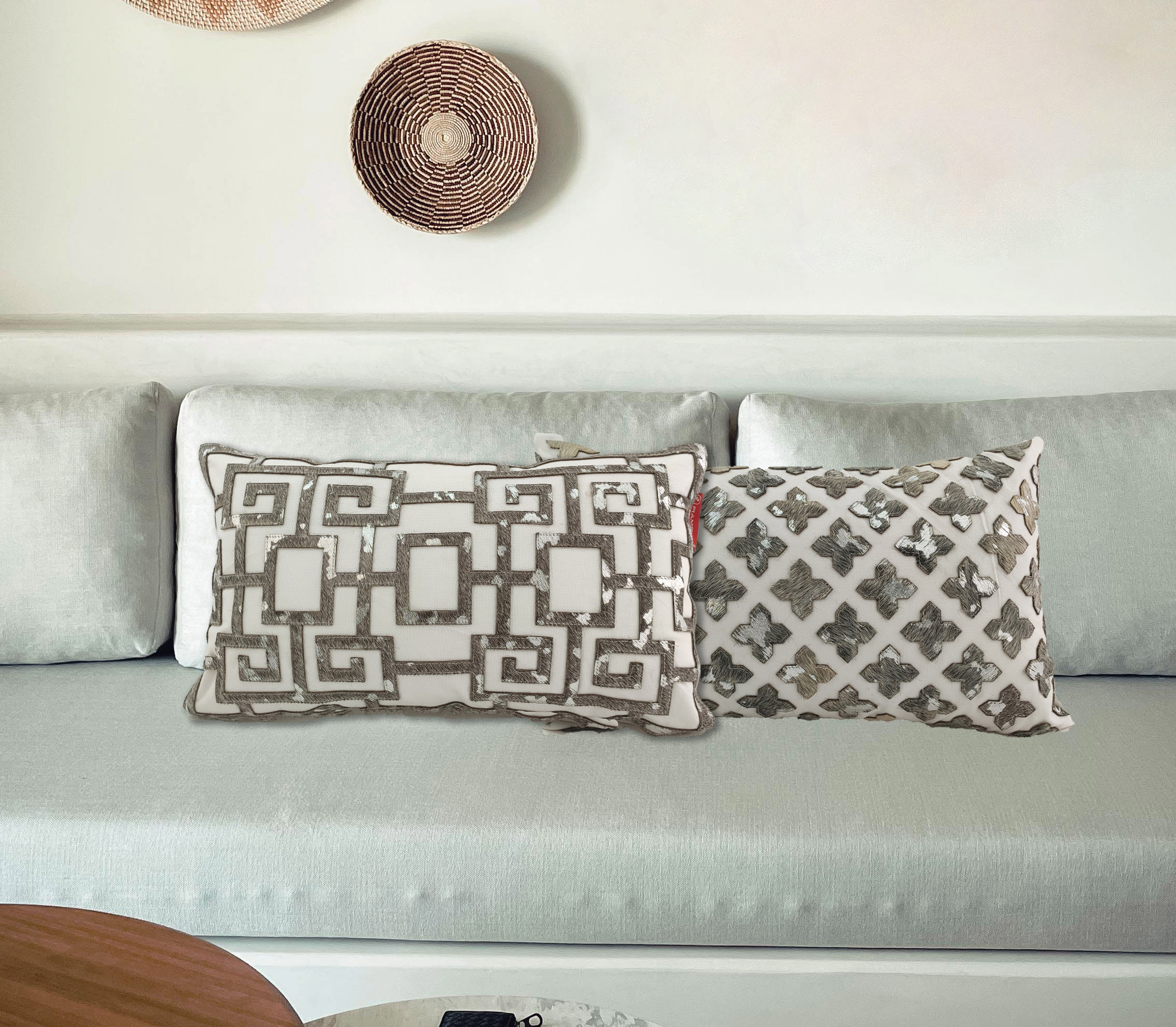 leather-cushion.jpg Beautiful Design White Leather Cushion - CS 107 (30x50cm) - Image 4