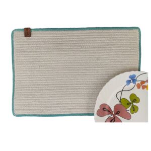 Elegant handmade placemats from Ramsha Home, perfect for elevating your dining table decor.