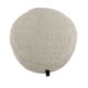 White decorative bedroom pouf, 50x50x30cm.