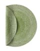 Handmade Green & White Color Cotton Round Braided Rug - BR 006 - الصورة 2