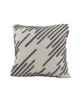 Elegant 45x45cm leather cushion in white, CS-109, designed for modern car interiors, cafes, and sofas by Ramsha Home.