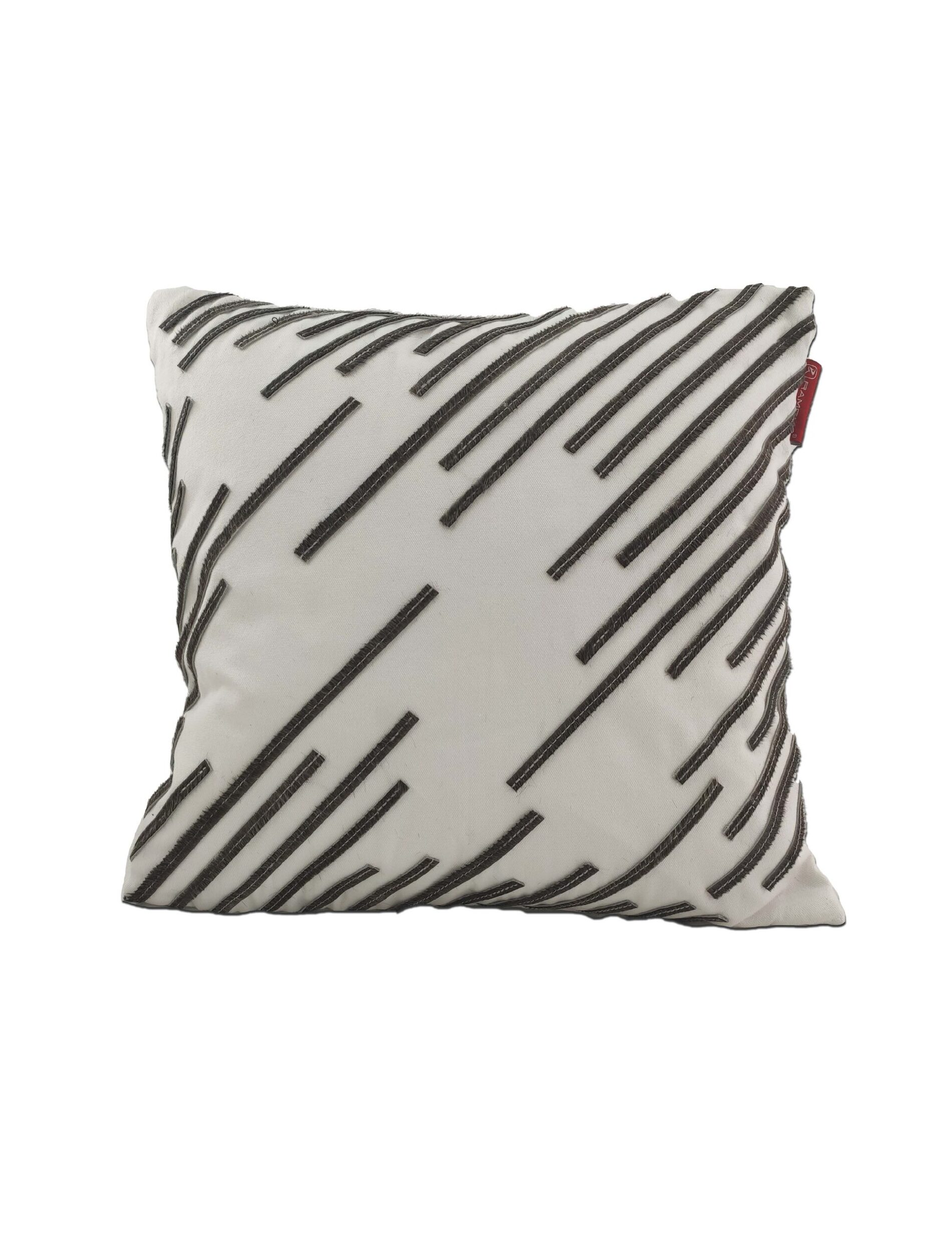 Elegant 45x45cm White Leather Cushion (CS-109) for Modern Car Interiors, Cafes, and Sofas by Ramsha Home Elegant 45x45cm leather cushion in white, CS-109, designed for modern car interiors, cafes, and sofas by Ramsha Home.