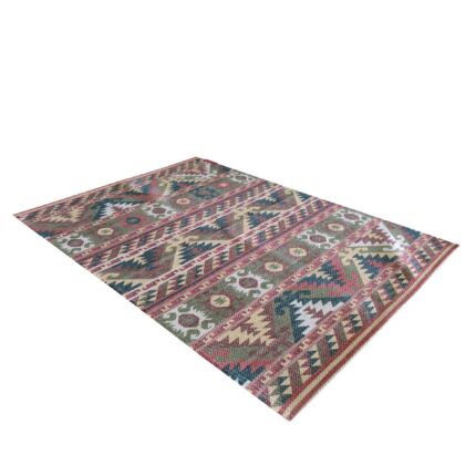 Chic living room decor digital printed rug DD-011, 80x120cm, perfect for adding a modern and vibrant touch to compact living areas by Ramsha Carpets.
