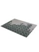 Chic green multi-color polyester digital printed rug DD 008, 170x240cm, designed to bring elegance and style to bedroom decor by Ramsha Carpets.
