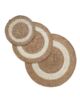 Handmade Natural & Bleach Color Braided Jute Round Rug - BR 008 - الصورة 5