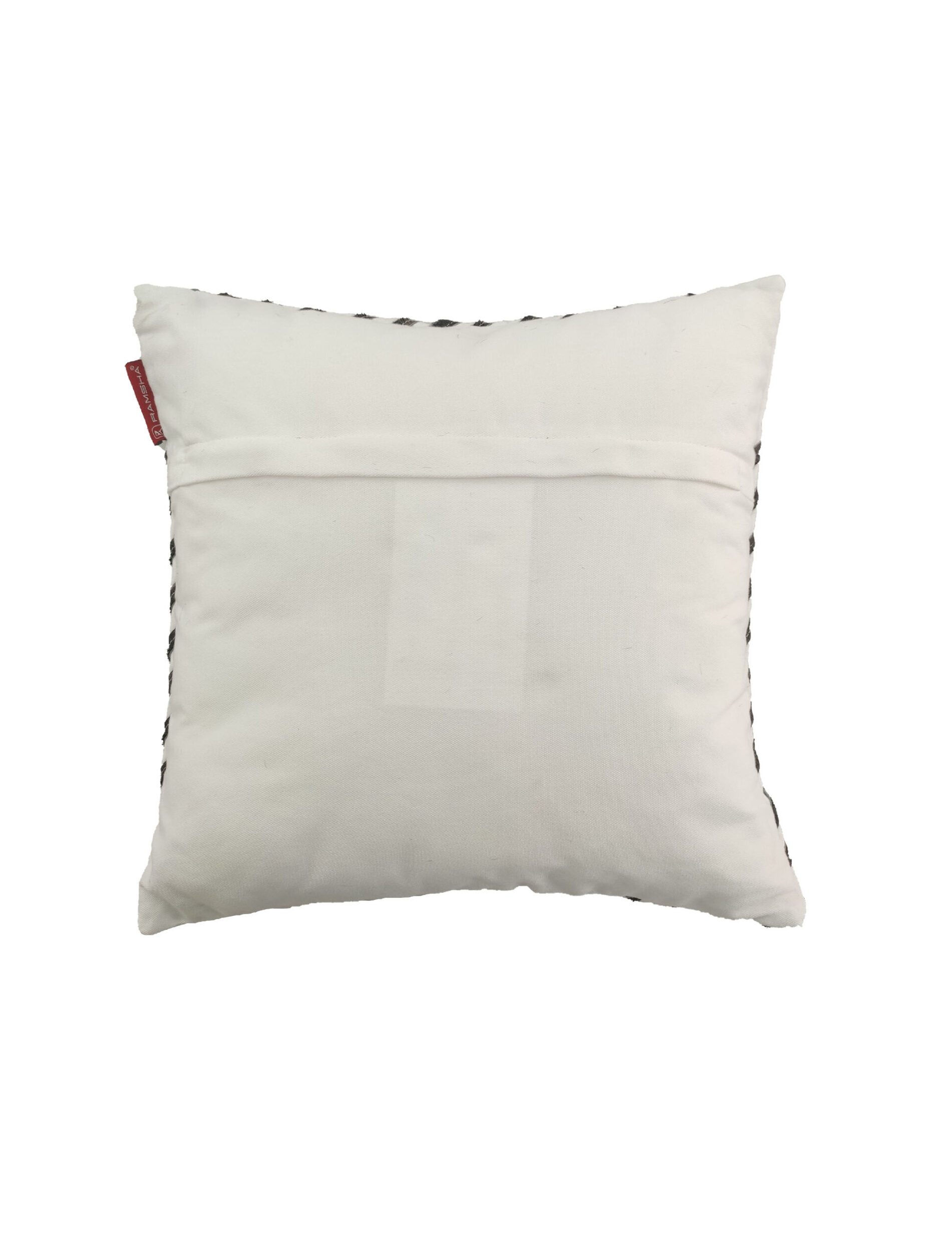 Modern 45x45cm White Leather Cushion (CS-109) for Car, Cafe, and Sofa by Ramsha Home Modern 45x45cm leather cushion in white, CS-109, perfect for car, cafe, and sofa by Ramsha Home.