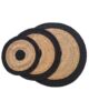 Luxurious Handmade Natural & Black Color Braided Jute Round Rug - BR 003 - Image 5