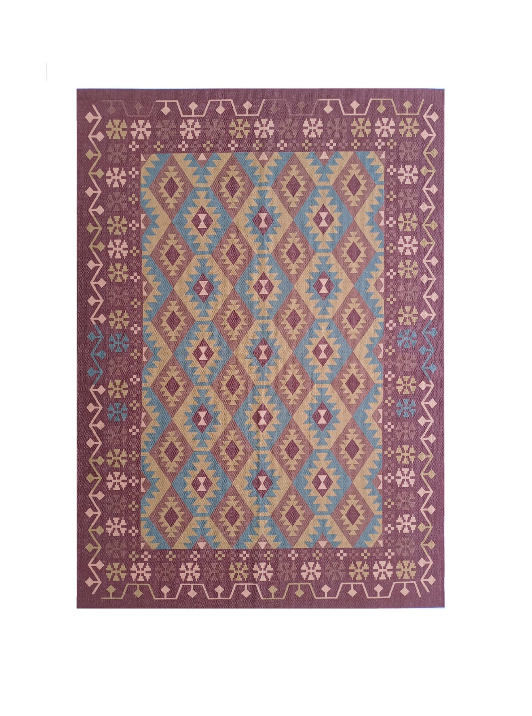 Stylish Living Room Digital Printed Rug DD 018 (140x200cm) for Fashionable Interiors by Ramsha Carpets Stylish living room digital printed rug DD 018, 140x200cm, designed to add a fashionable and contemporary look to your living area by Ramsha Carpets.