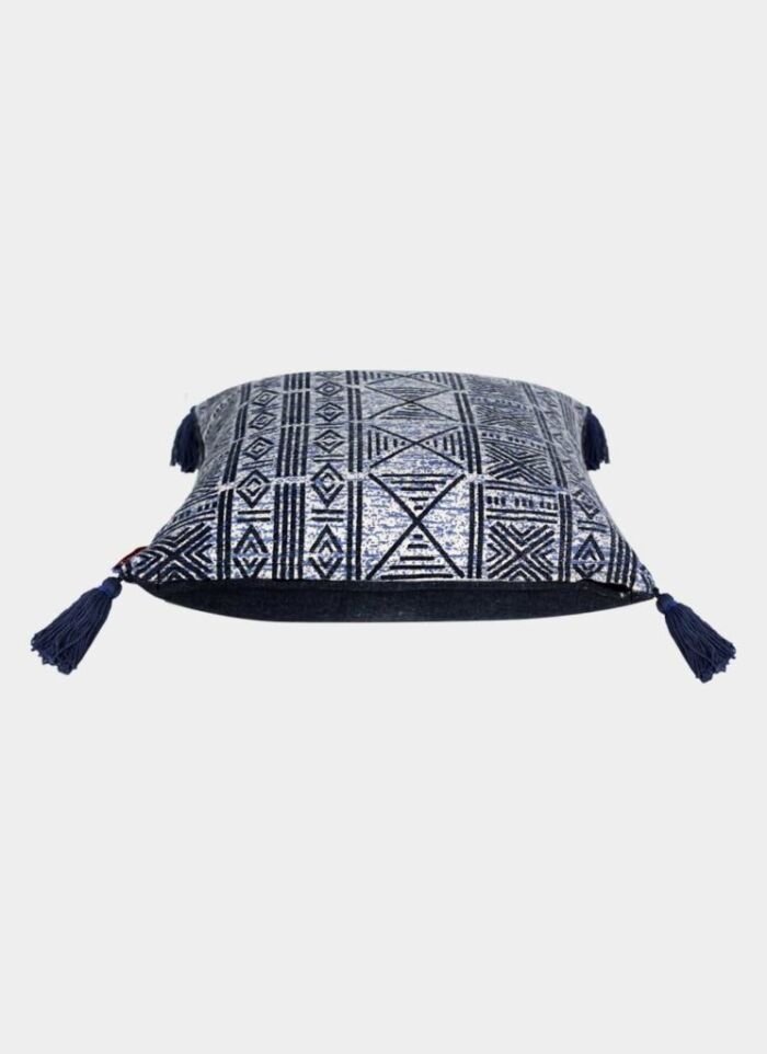 Blue Color Cotton Cushion with Filler - CS 237 (45x45cm) - Image 2