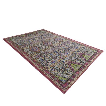 Vibrant 170x240cm digital printed rug, DD 001, featuring a multi-color design ideal for brightening bedroom decor by Ramsha Home.