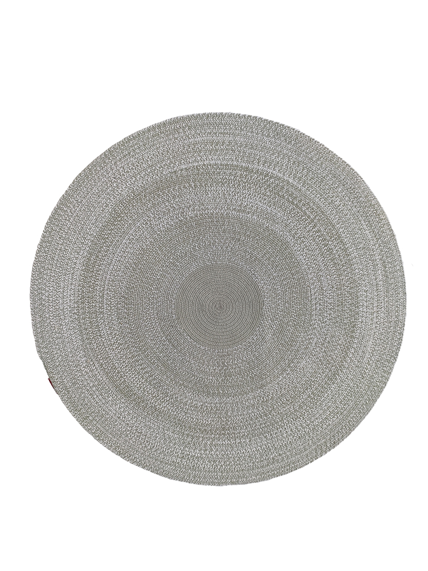 120.jpg Amazing Handmade Grey Color Cotton Floor Round Braided Rug - BR 054 (120cm)