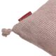 Square Cotton Cushion with Filler and Tassels in Pink