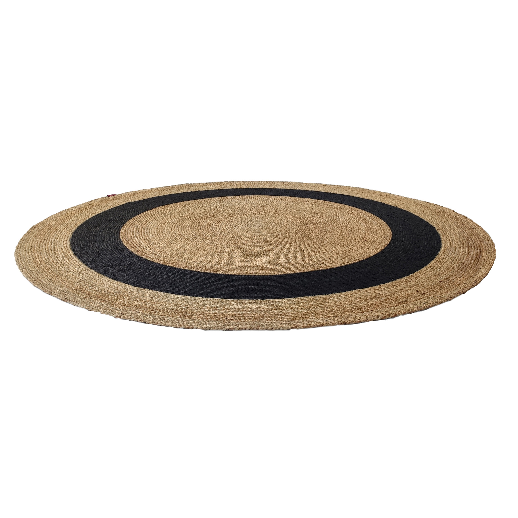 1213.jpg Beautiful Handmade Braided Jute Floor Round Rug: Well Matched for Drawing Room - BR 057 (200cm) - الصورة 2