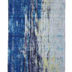 Elegant digital printed rug DD 013, 140x200cm, perfect for adding a refined and sophisticated look to balcony spaces by Ramsha Carpets.