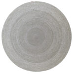 Amazing Handmade Grey Color Hallway Cotton Round Rug - BR 054 (150cm)