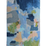 Contemporary 150x210cm digital printed rug, DD 037, with a unique design perfect for adding flair to home decor by Ramsha Home.