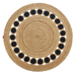 Handmade Braided Jute Round Braided Rug: Perfect Selection for Bedroom - BR 050 (150cm)