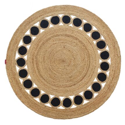 Handmade Braided Jute Round Braided Rug: Perfect Selection for Bedroom - BR 050 (150cm)