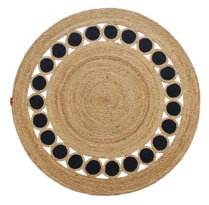 Handmade Braided Jute Round Braided Rug: Perfect Selection for Bedroom - BR 050 (150cm)