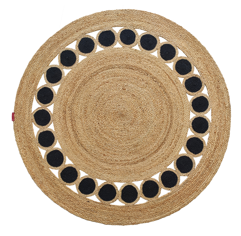 150cm.jpg Handmade Braided Jute Round Braided Rug: Perfect Selection for Bedroom - BR 050 (150cm)