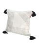 White & Blue Color Cotton Cushion with Filler for Couch, Sofa, Floor - CS 190 (45x45cm) - Image 2