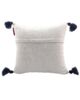 White & Blue Color Cotton Cushion with Filler for Couch, Sofa, Floor - CS 194 (45x45cm) - Image 4