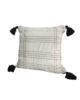 White & Blue Color Cotton Cushion with Filler for Couch, Sofa, Floor - CS 193 (45x45cm) - Image 2