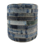Floor Decor Pouf Blue Color - PF 082 (40x40x40cm)