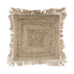 Natural Color Jute Cushion with Filler for Car, Living Room - CS 145 (45x45cm)