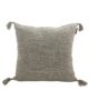 Grey Cotton Cushion with Filler for Window Seat, Bed, and Floor - CS 156 (45x45cm)