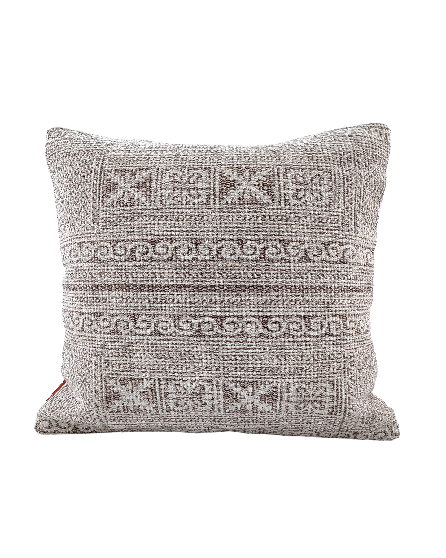 1673693486_IMG_20220810_112610 Light Beige & White Color Cotton Cushion with Filler for Bedroom, Couch, Car - CS 180 (45x45cm) - Image 1