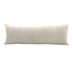White Color Cotton Cushion with Filler for Cafe, Window Seat, Floor - CS 203 (30x90cm)