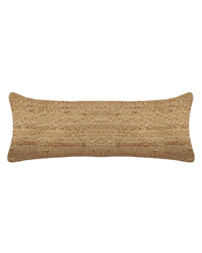 ⁦Natural Color Jute Cushion with Filler - CS 206 (30x90cm)⁩ - الصورة ⁦1⁩