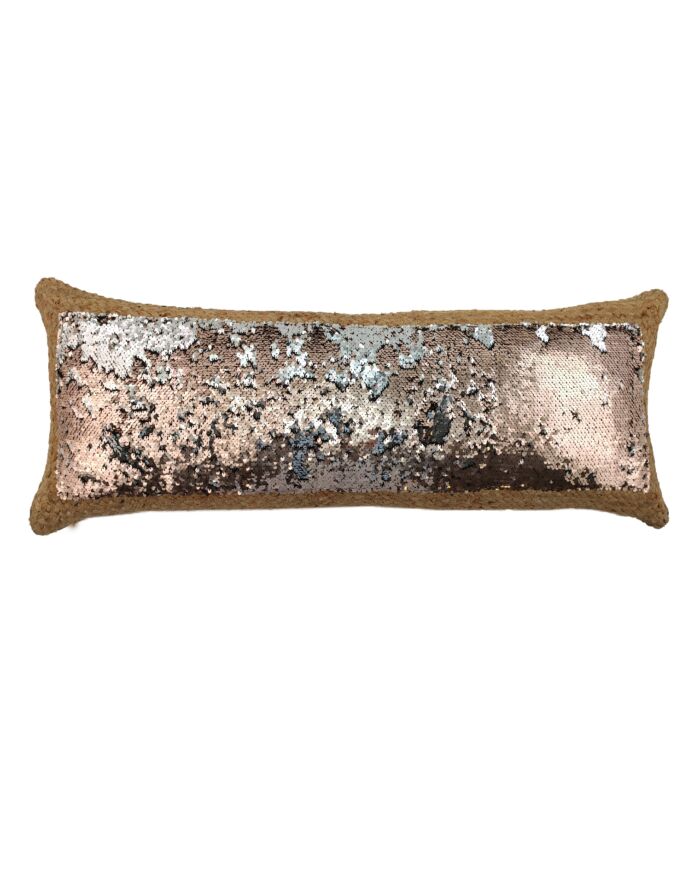 Natural Color Jute Cushion with Filler for Event, Bedroom - CS 207 (30x90cm) - Image 1