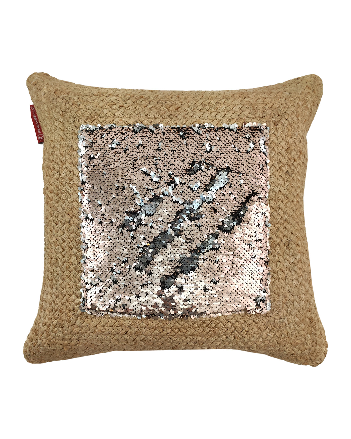 1673693519_IMG_20221109_1101114 Natural Color Jute Cushion with Filler for Event, Bedroom - CS 207 (45x45cm) - Image 1