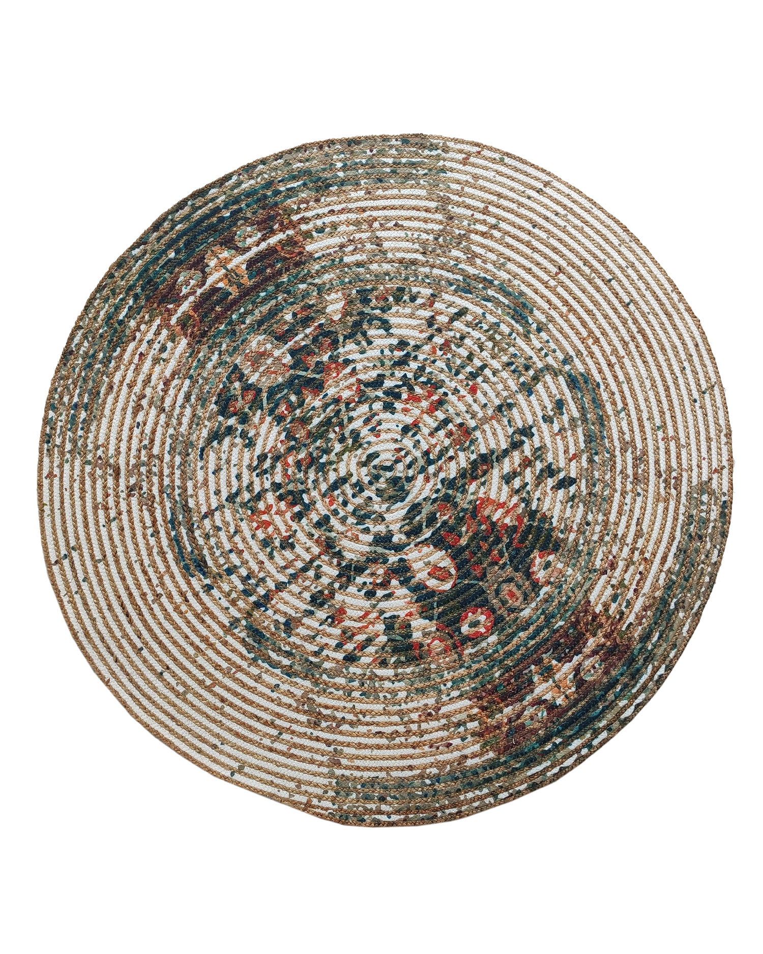 1673694531_IMG_20220924_0955301.jpg Luxurious Handmade Multi Color Jute & Pet Yarn Round Braided Rug - BR 024 (150cm)