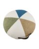 Multi Color Cotton Cushion with Filler with Leather Handle for Window Seat, Cafe - CS 226 (50x50x20cm)