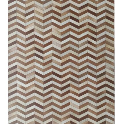 Modern tan entryway leather rug LR 003, 170x240cm