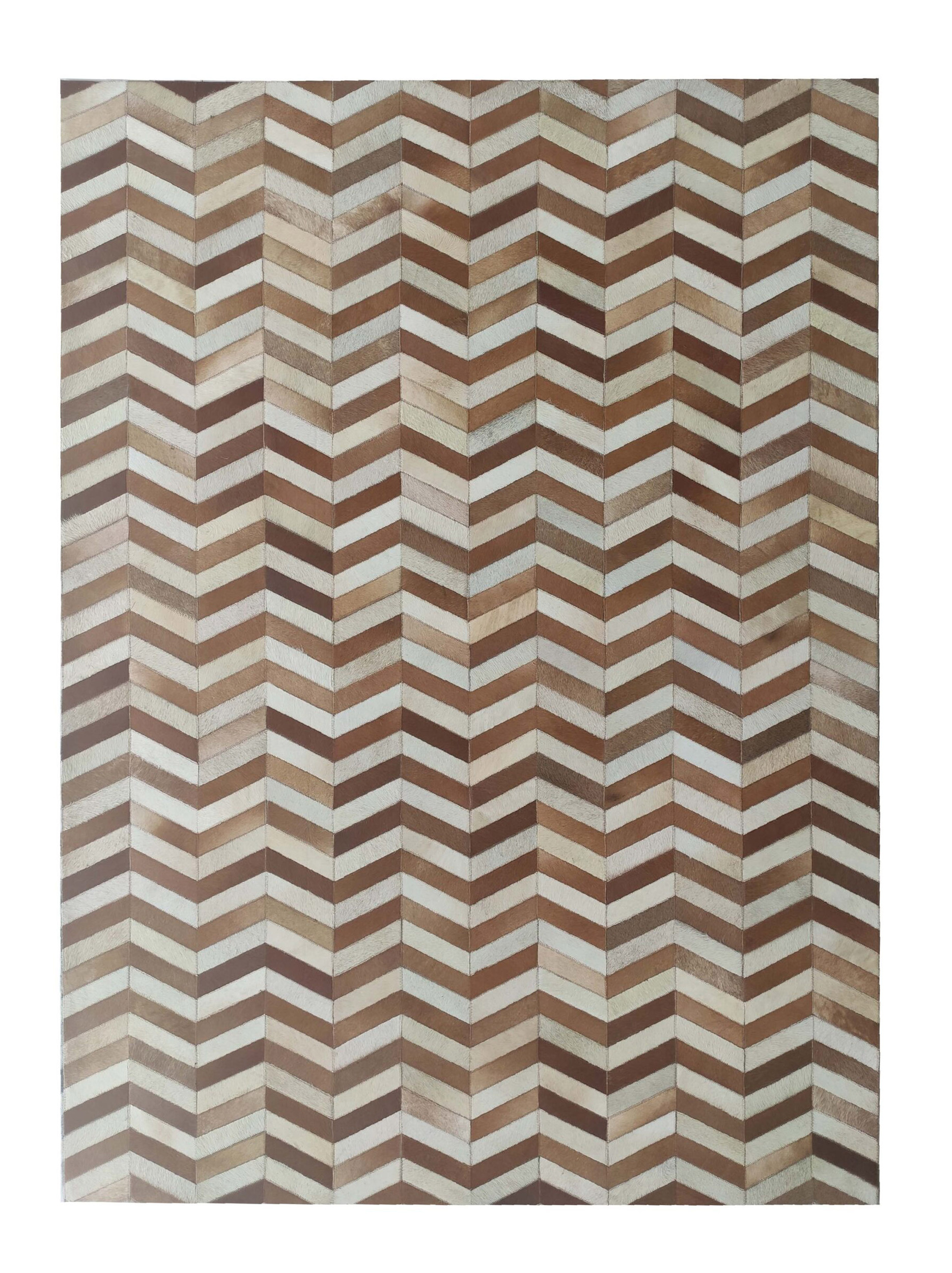 Tan Leather Rug LR 003 - Enhance Your Entry Space, 170x240cm Modern tan entryway leather rug LR 003, 170x240cm