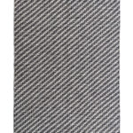 Black & White Color Living Room Decor Polyester Woven Rug - WR 031 (170x240cm)
