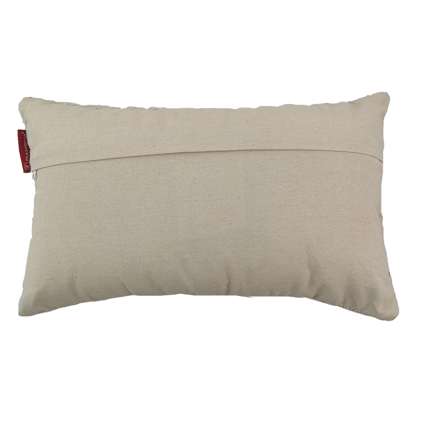 1w White Color Cotton Cushion with Filler - CS 202 (30x50cm) - Image 4