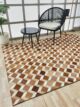 Delightful Hallway Tan Color Leather & Wool Rug - LR 001 (170x240cm)