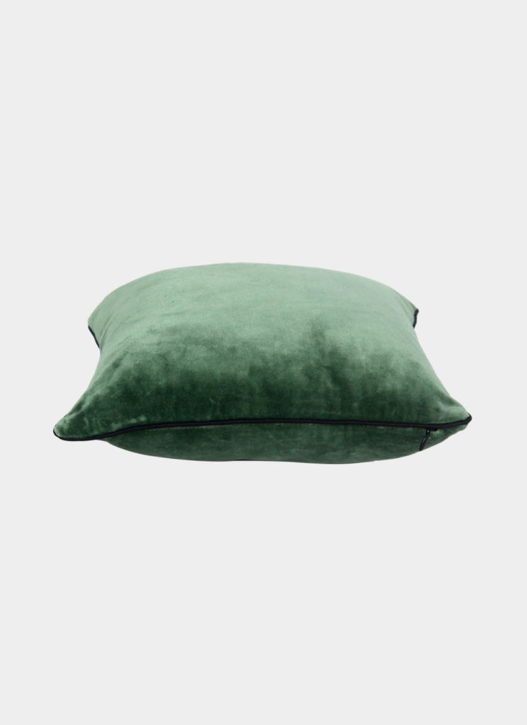 2-4-745x1024 Green Color Velvet Cushion with Filler for Bedroom, Office, Car - CS 234 (60x60cm) - Image 2
