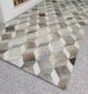 Stylish grey bedroom decor leather rug LR 001 - 300x400cm by Ramsha Home