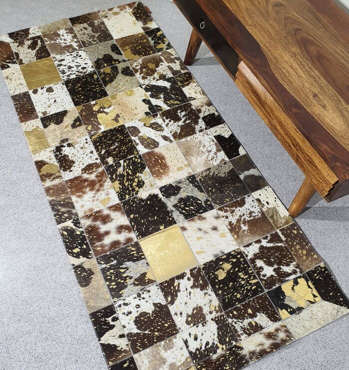 Premium indoor & outdoor leather rug LR 005 - 80x200cm