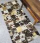 Handcrafted leather rug LR 005 for versatile use